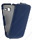 Кожаный чехол для Samsung Galaxy Trend (S7390) Sipo Premium Leather Case - V-Series (Темно-синий)