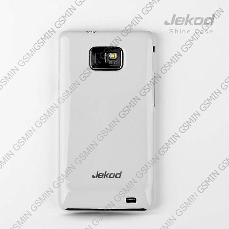 Чехол-накладка для Samsung Galaxy S2 Plus (i9105) Jekod Colorful (Белый)