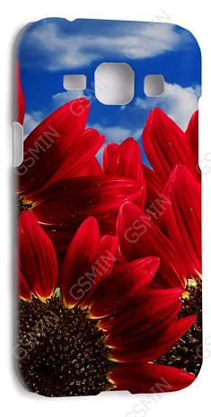 Чехол-накладка для Samsung Galaxy J1 (J100H) (Белый) (Дизайн 171)