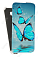 Кожаный чехол для Asus Zenfone 2 Laser ZE550KL Gecko Case (Белый) (Дизайн 4/4)