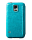   Samsung Galaxy S5 Hoco Crystal Series View Leather Case (Turquoise)