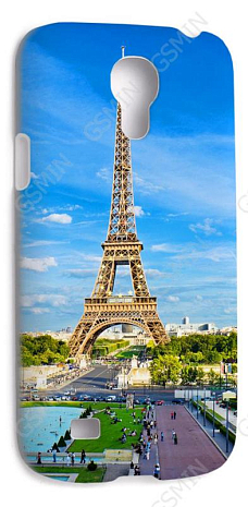 Чехол-накладка для Samsung Galaxy S4 Mini (i9190) (Белый) (Дизайн 155)