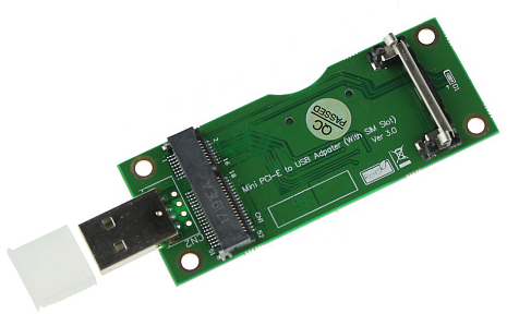  GSMIN DP69 Mini PCI-E c SIM-  USB (WWAN/LTE) ,  ()