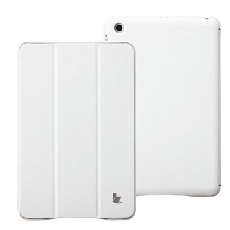 Кожаный чехол для iPad mini / iPad mini 2 Retina / iPad mini 3 Jison Executive Smart Cover (Белый)
