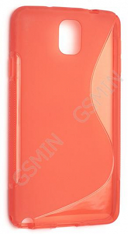 Чехол силиконовый для Samsung Galaxy Note 3 (N9005) S-Line TPU (Красный)