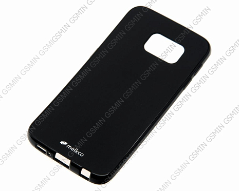 Чехол силиконовый для Samsung Galaxy S6 Edge G925F Melkco Poly Jacket TPU (Black Mat)