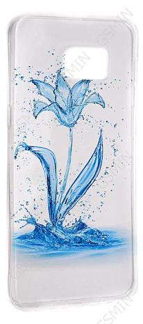 Чехол силиконовый для Samsung Galaxy Note 5 TPU (Прозрачный) (Дизайн 8)