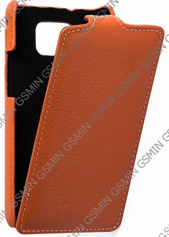 Кожаный чехол для Samsung Galaxy S2 Plus (i9105) Melkco Premium Leather Case - Jacka Type (Orange LC)