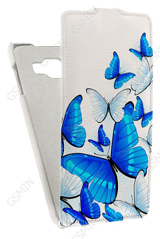 Кожаный чехол для Samsung Galaxy A7 (2016) Art Case (Белый) (Дизайн 11/11)