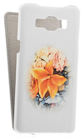 Кожаный чехол для Samsung Galaxy A5 Art Case (Белый) (Дизайн 9/9)