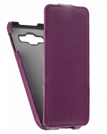 Кожаный чехол для Samsung Galaxy E5 SM-E500F/DS Armor Case "Full" (Фиолетовый)