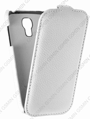 Кожаный чехол для Samsung Galaxy S4 Mini (i9190) Sipo Premium Leather Case - V-Series (Белый)