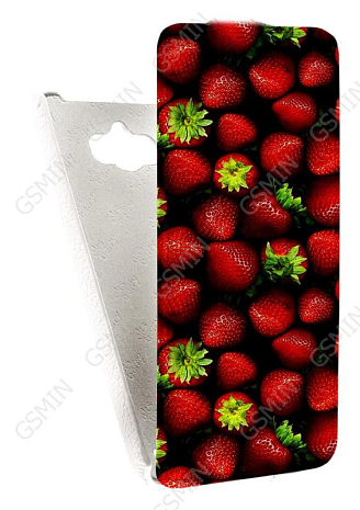 Кожаный чехол для ASUS ZenFone Max ZC550KL Aksberry Protective Flip Case (Белый) (Дизайн 141)