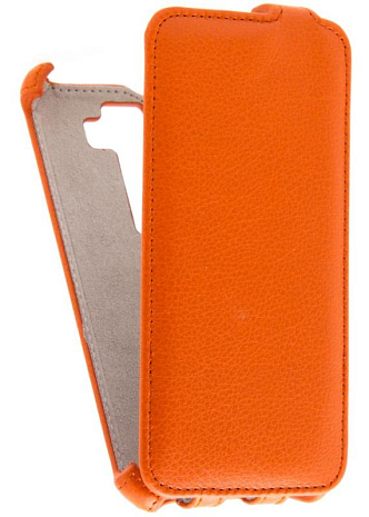 Кожаный чехол для Asus Zenfone 2 Laser ZE500KL Armor Case (Оранжевый)