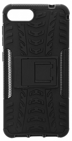 Противоударный чехол для Asus Zenfone 4 Max ZC520KL Hybrid Case Силикон + Пластик (Черный)