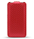   Apple iPhone 4/4S Melkco Leather Case - Jacka Type (Carbon Fiber Pattern - Red)