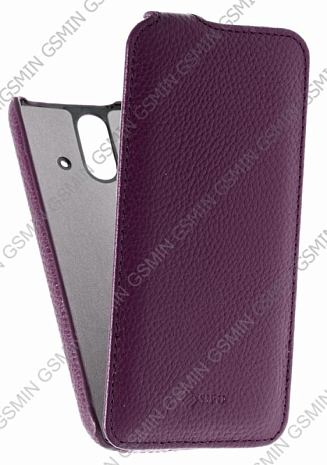    HTC One Dual Sim E8 Sipo Premium Leather Case - V-Series ()