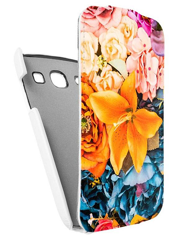Кожаный чехол для Samsung Galaxy Core (i8260) Armor Case "Full" (Белый) (Дизайн 9/9)