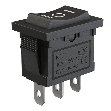    GSMIN KCD1 ON-OFF-ON 6 250 / 10 125 AC 3-Pin, 2115 ()