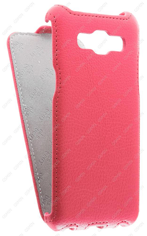 Кожаный чехол для Samsung Galaxy J2 Prime SM-G532F Aksberry Protective Flip Case (Красный)