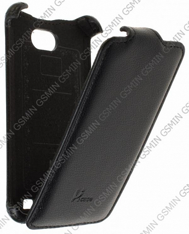 Кожаный чехол для Samsung Galaxy R (i9103) Lux Case (Черный)