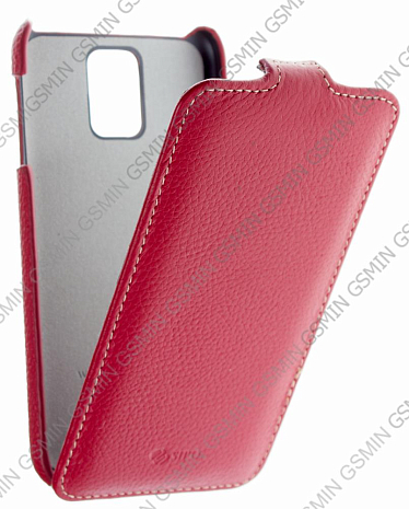 Кожаный чехол для Samsung Galaxy S5 Sipo Premium Leather Case - V-Series (Красный)