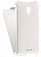 Кожаный чехол для Alcatel One Touch POP STAR 5022D Aksberry Protective Flip Case (Белый) (Дизайн 83)