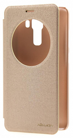 Чехол-книжка для Asus Zenfone 3 Laser ZC551KL Nillkin Sparkle Series View Case (Золотой)