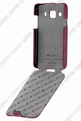 Кожаный чехол для Samsung Galaxy Xcover S5690 Melkco Leather Case - Jacka Type (Purple LC)