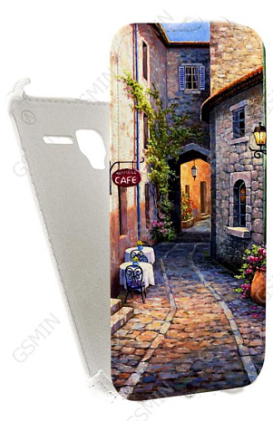 Кожаный чехол для Alcatel One Touch POP 3 5065D Armor Case (Белый) (Дизайн 116)