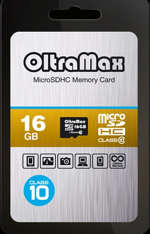   OltraMax MicroSDHC 16GB Class 10   SD