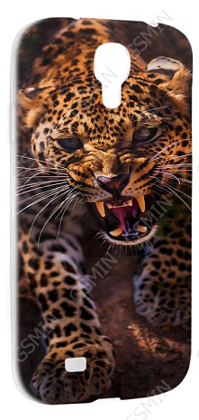 Чехол силиконовый для Samsung Galaxy S4 (i9500) TPU (Прозрачный) (Дизайн 147)