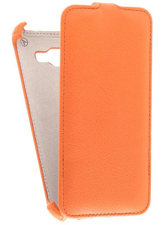 Кожаный чехол для Samsung Galaxy Grand Prime G530H Armor Case (Оранжевый)