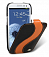 Кожаный чехол для Samsung Galaxy S3 (i9300) Melkco Premium Leather Case - Special Edition Jacka Type (Black/Orange LC)