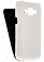 Кожаный чехол для Samsung Galaxy J1 (J100H) Aksberry Protective Flip Case (Белый) (Дизайн 142)