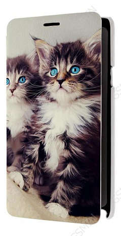 Кожаный чехол для Samsung Galaxy Note 4 (octa core) Armor Case - Book Type (Белый) (Дизайн 164)