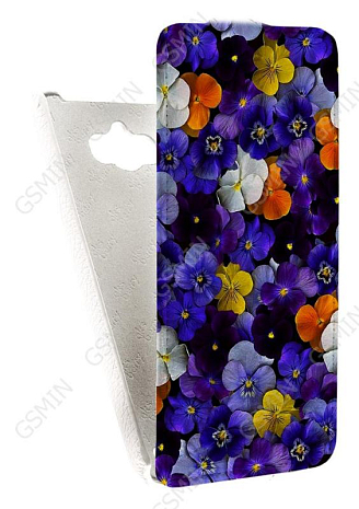 Кожаный чехол для ASUS ZenFone Max ZC550KL Aksberry Protective Flip Case (Белый) (Дизайн 145)