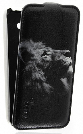Кожаный чехол для Alcatel One Touch Pop C9 7047 Aksberry Protective Flip Case (White) (Дизайн 143)