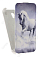 Кожаный чехол для Alcatel POP 2 5042X Armor Case (Белый) (Дизайн 117)