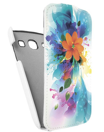 Кожаный чехол для Samsung Galaxy Core (i8260) Armor Case "Full" (Белый) (Дизайн 6/6)