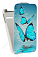 Кожаный чехол для Alcatel POP D1 4018D Art Case (Белый) (Дизайн 4/4)
