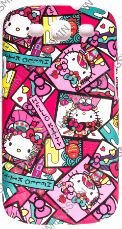 Чехол-накладка для Samsung Galaxy S3 (i9300) с Рисунком Hello Kitty