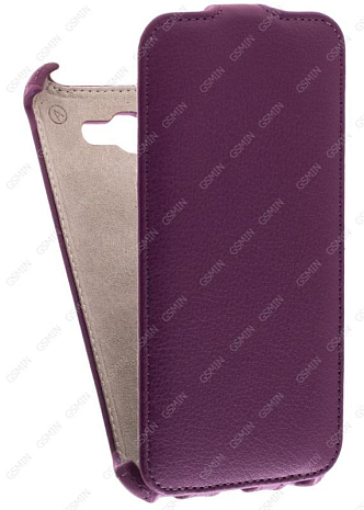 Кожаный чехол для Alcatel One Touch Pop C9 7047 Armor Case (Фиолетовый)