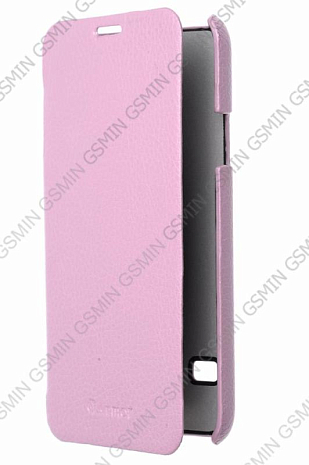 Кожаный чехол для Samsung Galaxy S5 Armor Case - Book Type (Розовый)