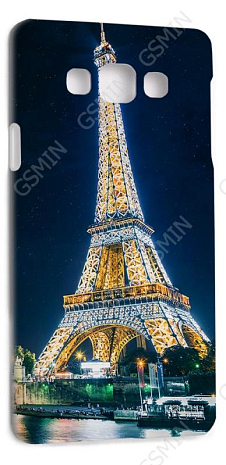 Чехол-накладка для Samsung Galaxy A7 (Белый) (Дизайн 156)