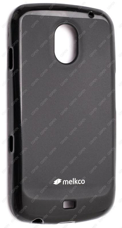 Чехол силиконовый для Samsung Galaxy Nexus (i9250) Melkco Poly Jacket TPU (Черный Матовый)