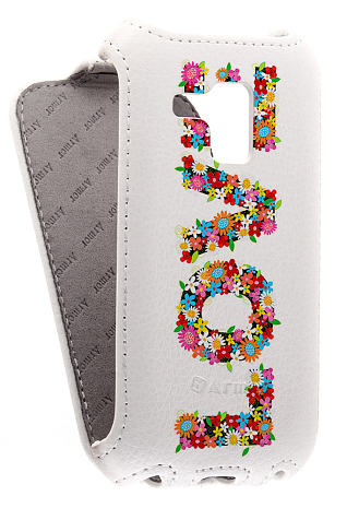 Кожаный чехол для Samsung Galaxy S Duos (S7562) Armor Case (Белый) (Дизайн 14/14)