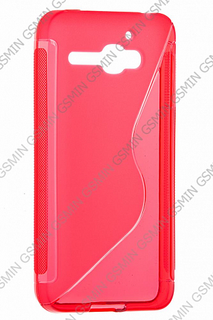 Чехол силиконовый для Alcatel One Touch Star / 6010D / S520 S-Line TPU (Красный)
