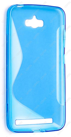 Чехол силиконовый для ASUS ZenFone Max ZC550KL S-Line TPU (Синий)