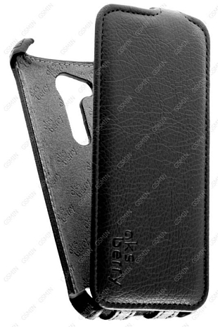 Кожаный чехол для Asus ZenFone Go ZB452KG / ZB450KL Aksberry Protective Flip Case (Черный)